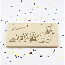 Frühstücksbrettchen für Kinder - Kinderparty personalisiert