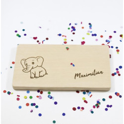 Frühstücksbrettchen für Kinder – Elefant personalisiert
