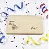 Frühstücksbrettchen für Kinder - Giraffe personalisiert