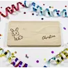 Frühstücksbrettchen für Kinder - Hase personalisiert