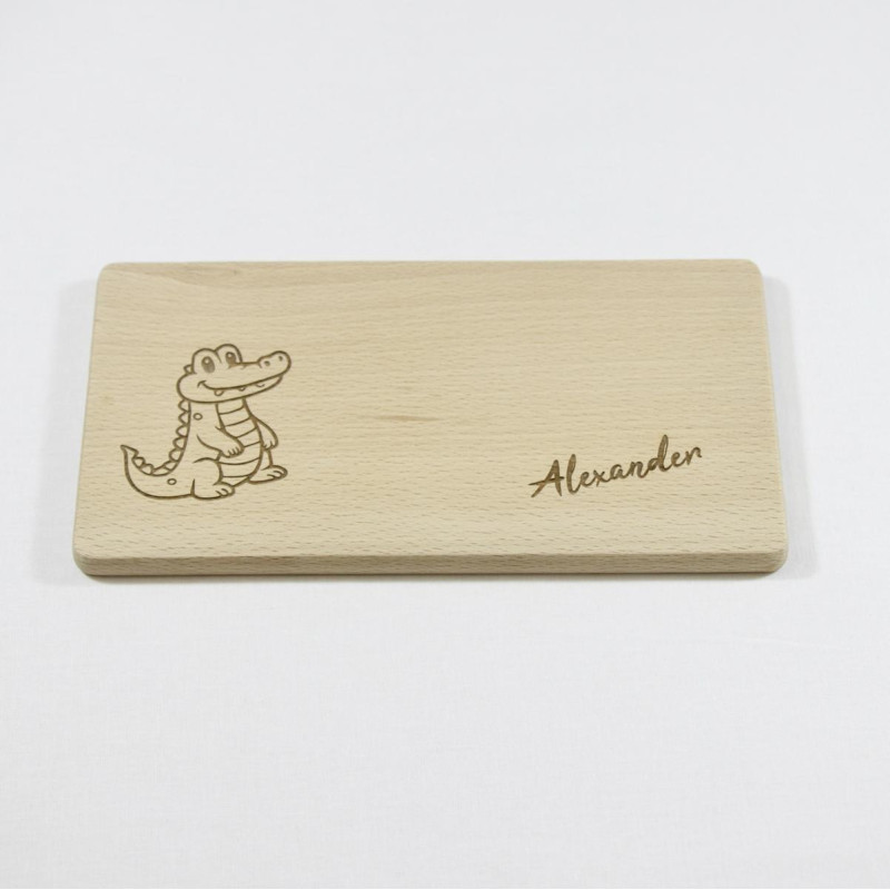 Krokodil - Frühstücksbrettchen - Bringen Sie Kinderaugen zum leuchten