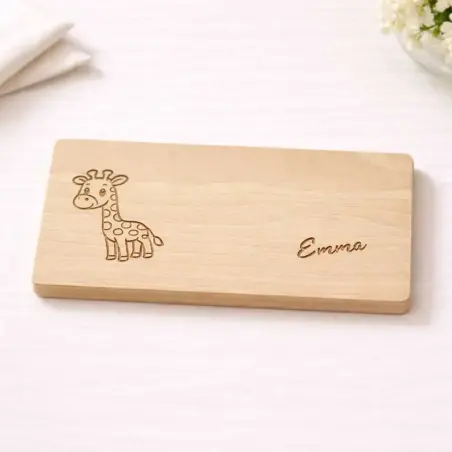 Giraffe - Frühstücksbrettchen - Bringen Sie Kinderaugen zum leuchten hier kleckert