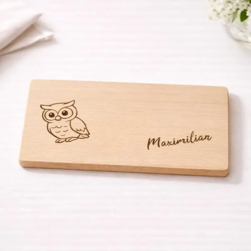 Eule - Frühstücksbrettchen - Bringen Sie Kinderaugen zum leuchten