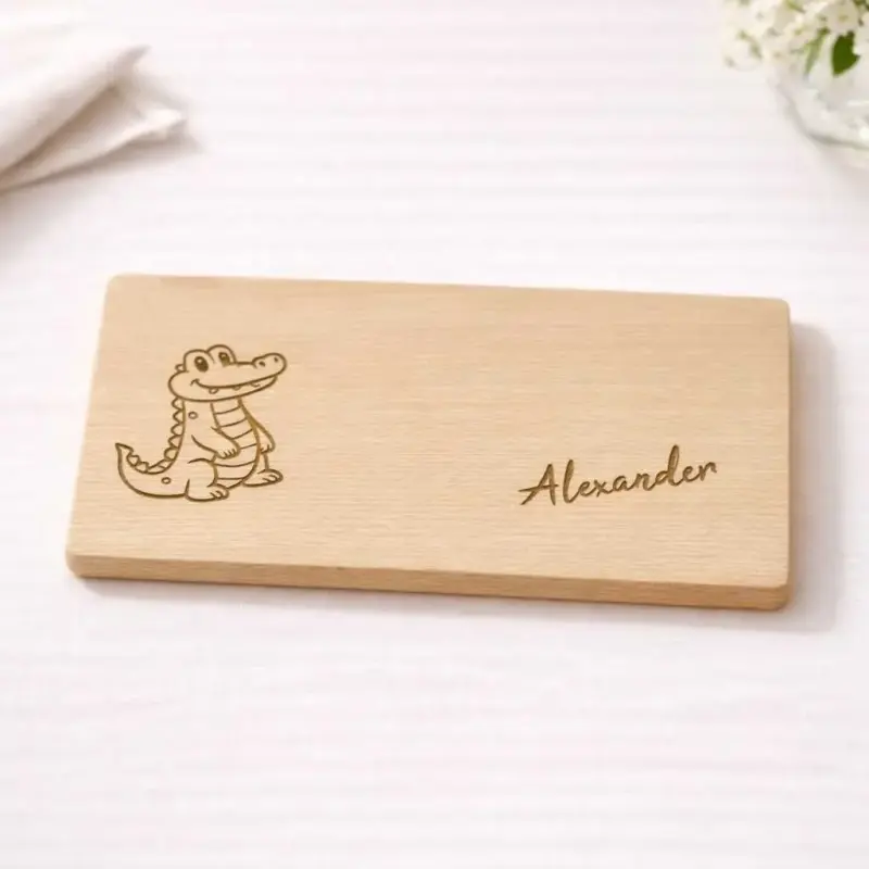 Krokodil - Frühstücksbrettchen - Bringen Sie Kinderaugen zum leuchten