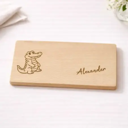 Krokodil - Frühstücksbrettchen - Bringen Sie Kinderaugen zum leuchten