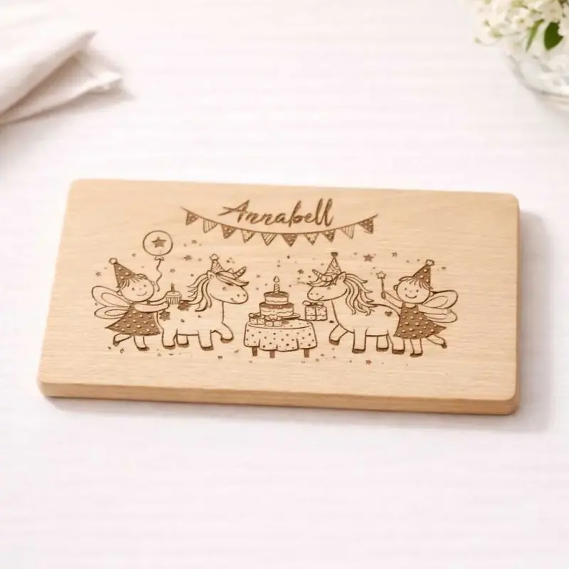 Feen-Party Frühstücksbrettchen - Liebevoll hergestellt für leuchtende Kinderaugen